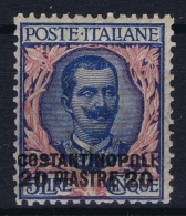 Italy: Constantinopoli Sa 26 Postfrisch/neuf Sans Charniere /MNH/**  1909 - Bureaux D'Europe & D'Asie