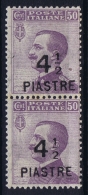 Italy: Constantinopoli Sa 62 Postfrisch/neuf Sans Charniere /MNH/**  1922  Pair - Oficinas Europeas Y Asiáticas