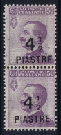 Italy: Constantinopoli Sa 62 Postfrisch/neuf Sans Charniere /MNH/**  1922  Pair - Bureaux D'Europe & D'Asie