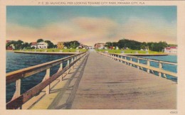 Florida Panama City Municipal Pier Looking Toward City Park - Panama City