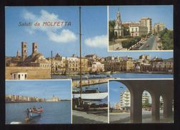 MOLFETTA - BARI - 1967 - SALUTI CON 4 VEDUTINE - Molfetta