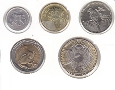 Colombia - Set Of 5 Coins Animals Bimetallic - UNC - Colombie