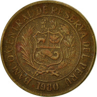 Monnaie, Pérou, 10 Soles, 1980, Lima, TTB, Laiton, KM:272.2 - Pérou
