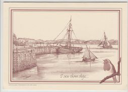 PEMBROKESHIRE Laurenny Quay In The 19th Century  Isaw Three Ships - Pembrokeshire