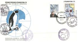 (555) AAT - Projetc Blizzard Mawson Hutt Restoration FDC Cover - With Additional AAT Stamp & Antarctica Stamp - FDC