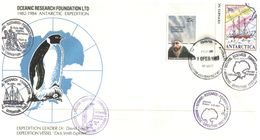 (555) AAT - Projetc Blizzard Mawson Hutt Restoration FDC Cover - With Additional AAT Stamp & Antarctica Stamp - FDC