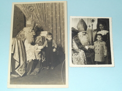 Sint NIKLAAS / St. Nicolas ( Zonder Zwarte Piet ) 1955 & ? ( 2 Stuks : Zie Foto's ) ! - Identifizierten Personen