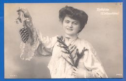Fantaisie; Weihnachten; Frau; 1907 Niederseßmar; Gummersbach - Non Classés
