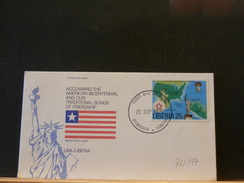 73/997  FDC  LIBERIA - Unabhängigkeit USA