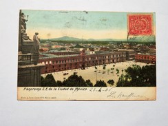 C.P.A. MEXICO : Panorama S. E. De La Ciudad De Mexico, Sello 1906 - Mexico