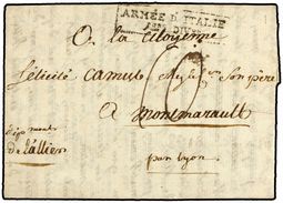 ITALIA. 1800. MILAN A FRANCIA. MARCA ARMEE D'ITALIE/ 1ere Don. - Army Postmarks (before 1900)