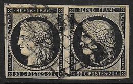 Cérès - Paire N° 3 -   1er Choix : Cote : 150 € - 1849-1850 Ceres