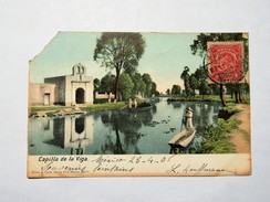 C.P.A. MEXICO : Capilla De La Viga, Sello 1906 - Mexico