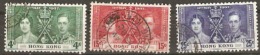 Hong Kong  1937  SG 137-9  Coronation Fine Used - Ungebraucht