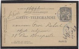 France Pneumatique - Chaplain 30 C Noir - Carte Télégramme - Pneumatiques