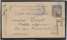 France Pneumatique - Chaplain 30 C Noir - Carte Télégramme - Neumáticos