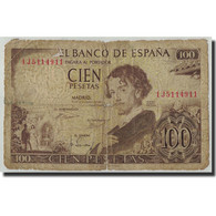 Billet, Espagne, 100 Pesetas, 1965, 1965-11-19, KM:150, AB+ - 100 Pesetas