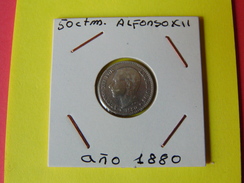 50 Centimos Alfonsox|| Año 1880 Msm - Andere & Zonder Classificatie