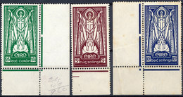 Ireland 1937 KGVI High Values Set Complete MLH. SG 102-104. Sc 96-98. - Unused Stamps