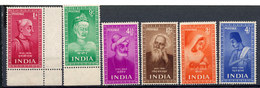 Stamps India 1952 MNH - Nuevos