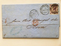 ENGLAND / GREAT BRITAIN / UK > SWITZERLAND - Brief 1863, 6p QV, NEWCASTLE ON TYNE > BERN, PD / Text / Firmastempel - Lettres & Documents