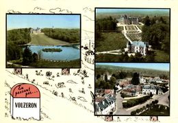 Delcampe - 18 VOUZERON MULTI-VUES LA PLACE ET VUE GENERALE... - Vouzeron