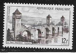 N° 1039   FRANCE  -  NEUF  -   PORT VALENTRE CAHORS  -  1955 - Neufs