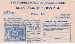 419 : Rare Enveloppe Publicitaire CCP (document Postal) Admis En Exposition. - Rivoluzione Francese