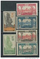 Gabon N° 82 / 87  X  La Série Des 6 Valeurs Trace De Charnière Sinon TB - Unused Stamps