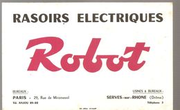 Buvard Robot Rasoirs Electriques Usines Et Bureaux à SERVES Sur RHONE (Drôme) - Parfum & Cosmetica