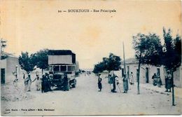 CPA Algérie Bouktoub Autobus Courrier écrite - Autres & Non Classés