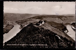 Zell An Der Mosel - S/w Moselschleife Mit Berghotel Und Jugendheim Marienburg - Zell