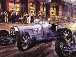 Monaco Grand Prix 1930  -  René Dreyfus (Bugatti) - Artist Carlo Demand  -  Plaque Métal 20 X 15 Cms  -  Neuf! - Tin Signs (vanaf 1961)