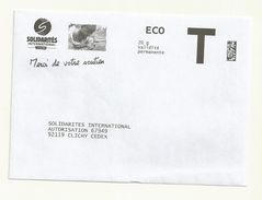 ENVELOPPE REPONSE T  ECO  SOLIDARITE INTERNATIONAL - Cartas/Sobre De Respuesta T