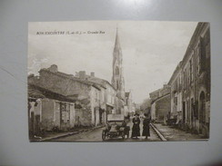 A447. CPA. 47. BON-ENCONTRE. Grande-Rue.  Beau Plan Animé. écrite - Bon Encontre