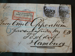 1881..SMALL LETTER OF ENGLAND  WITH 2 POSTAGESTAMPS OF 2-1/2 PENNY..BLUE HIGH VALOUR // LETTERINA INGLESE - Briefe U. Dokumente