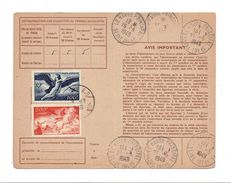 PA N°18/19 - CARTE D'ABONNEMENT A LA POSTE 1949 - Andere & Zonder Classificatie