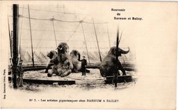 1 CPA  PUB   Barnum And Bailey Limited     Artistes Gigantesques  Cirque Circus - Zirkus