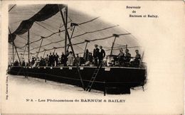 1 CPA  PUB Souvenir De  Barnum And Bailey    Les PHENOMENES  N°8  Courmont Paris  Cirque Circus - Circus