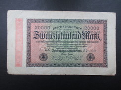 BILLET REICHSBANKNOTE (V1719) 20000 ZWANZIGTAUSEND MARK (2 Vues) BERLIN 20/02/1923 - 20000 Mark