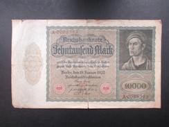 BILLET REICHSBANKNOTE (V1719) 10000 ZEHNTAUSEND MARK (2 Vues) BERLIN 19/01/1922 - 10.000 Mark