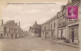 72 - Bouloire (Sarthe) - Un Coin De La Place Et Rue Du Jeu De Paume - Bouloire