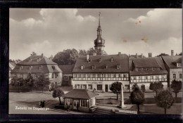 Zwönitz - S/w Ortsansicht 1   Mit Bäckerei Konditorei Kaffee Georg Schulz - Zwönitz