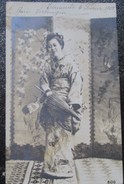 Japon  Femme Japonaise  Kimono Cpa Timbrée 1902 Russie - Sonstige & Ohne Zuordnung