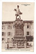 CHATEAUNEUF De RANDON  (cpa 48)  Statue De Duguesclin -   - L 1 - Chateauneuf De Randon