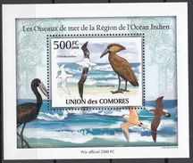 2009 Comores  Stamps Wandering Albatross S/S - Albatros