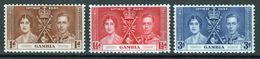 Gambia George VI Set Of Stamps To Celebrate The 1937 Coronation. - Gambia (...-1964)