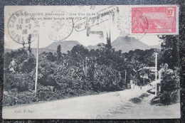 Guadeloupe Saint Claude Vue De La Souffriere Cpa Timbrée 1929 - Autres & Non Classés