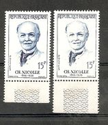 VARIETE  N 1144 ** 1 TB IMPRESSION TRES  DEPOUILLLEE DU BLEU - VISAGE QUASI BLANC EN BF - VOIR SCANN - RRR !!! - Unused Stamps