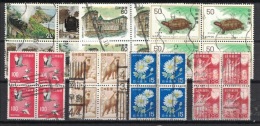 Japan, 7x Blocks Of 4 (o), Used - Colecciones & Series